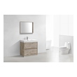 corner bathroom vanity ideas KubeBath Nature Wood