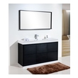 bathroom vanity and cabinet set KubeBath Black