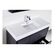 floating bathroom vanity cabinet only KubeBath Gray