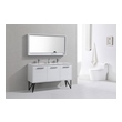 small sink unit bathroom KubeBath Gloss White