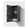 bathroom vanity with side towers KubeBath Storage Cabinets Gray Oak