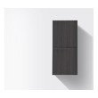 wooden bathroom organiser KubeBath Storage Cabinets High Gloss Gray Oak
