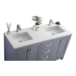 40 bathroom vanity with top Laviva Vanity + Countertop Grey Contemporary/Modern