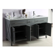 double sink cabinet size Laviva Vanity + Countertop Grey Transitional