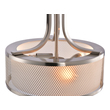 mini pendant glass shade Lazzur Lighting Pendant Nickel Drum