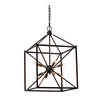 silver dome pendant light Lazzur Lighting Pendant Oil Rubbed Bronze; Antique Brass Square / Rectangle