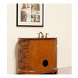farmhouse sink bathroom vanity Legion Furniture antique walnut Traditional
