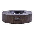 fire pit table top cover Lexora Firepit Wood Textured