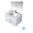 small oak vanity unit Lexora Bathroom Vanities Glossy White