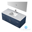 50 inch double sink vanity Lexora Bathroom Vanities Navy Blue