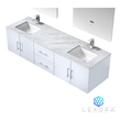 lowes small bathroom vanities Lexora Bathroom Vanities Glossy White