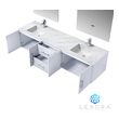 best small vanity Lexora Bathroom Vanities Glossy White