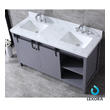 60 single sink vanity Lexora Bathroom Vanities Dark Grey