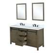 best wood for bathroom vanity Lexora Bathroom Vanities Rustic Brown
