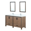 double sink vanity with top Lexora Bathroom Vanities Rustic Barnwood