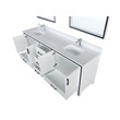 3 drawer vanity cabinet Lexora Bathroom Vanities White