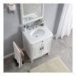small 2 sink vanity Modetti Bathroom Vanities Antique White Traditional