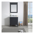 cheap vanity with sink Modetti Charcoal Gray Transitional
