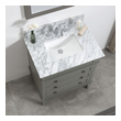 small 2 sink vanity Modetti Light Gray Transitional