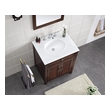 white vanity with black top Modetti Cherry Cottage