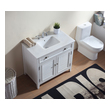 small corner bathroom sink vanity units Modetti Pure White Cottage