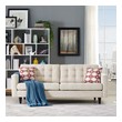 contemporary leather sectional sofa Modway Furniture Sofas and Armchairs Sofas and Loveseat Beige