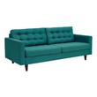 black couch velvet Modway Furniture Sofas and Armchairs Teal