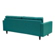black couch velvet Modway Furniture Sofas and Armchairs Teal