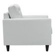 king chair for living room Modway Furniture Sofas and Armchairs Chairs White