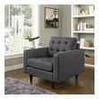 spring chair Modway Furniture Sofas and Armchairs Chairs Gray
