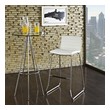 grey counter height bar stools Modway Furniture Bar and Counter Stools White
