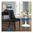 two tone dining table set Modway Furniture Dining Chairs Black