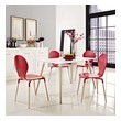 farnichar dining table Modway Furniture Bar and Dining Tables White