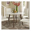 low height dining table set Modway Furniture Bar and Dining Tables Dining Room Tables White