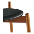 dining room table sets with bench Modway Furniture Dining Chairs Dark Walnut Black