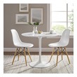 wood table Modway Furniture Bar and Dining Tables Dining Room Tables White