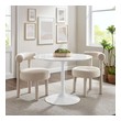 round table for 4 Modway Furniture Bar and Dining Tables White