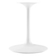 round table 4 chairs set Modway Furniture Bar and Dining Tables Dining Room Tables White