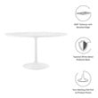 extendable dining room sets Modway Furniture Bar and Dining Tables White