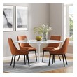 white dining table and bench set Modway Furniture Bar and Dining Tables White