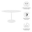 6 8 person dining table set Modway Furniture Bar and Dining Tables White
