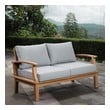 white leather couch with chaise Modway Furniture Daybeds and Lounges Natural Gray