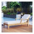 patio bistro set cover Modway Furniture Daybeds and Lounges Natural White