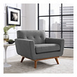 white and black arm chair Modway Furniture Sofas and Armchairs Gray