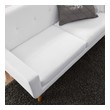 sleeper sectional near me Modway Furniture Sofas and Armchairs White
