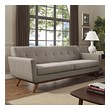 dark grey sofa with chaise Modway Furniture Sofas and Armchairs Granite
