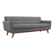 modern gray sectional couch Modway Furniture Sofas and Armchairs Expectation Gray