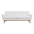 black sectional couch velvet Modway Furniture Sofas and Armchairs White