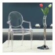 modern beige dining chairs Modway Furniture Dining Chairs Clear