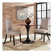 farmhouse table with modern chairs Modway Furniture Dining Chairs Beige